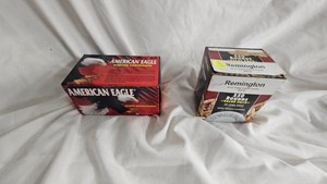 American Eagle 40gr 500 Pak and Federal 36gr, 150rds