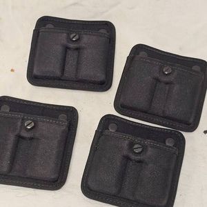Lot of 4 Bianchi 802 2 Mag Single Stack Pouches