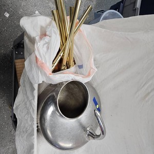 Farm Master Milking Can Stainless and Windchime