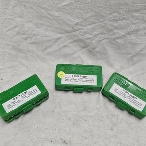 Three Boxes 9mm 115gr FMJ