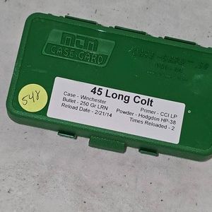 50rd Box 45 Long Colt 250gr LRN