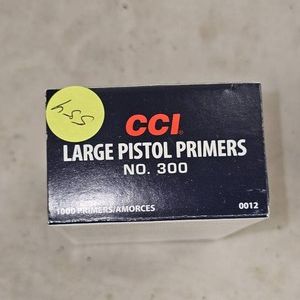 CCI #300 Large Pistol Primers Qty 1000