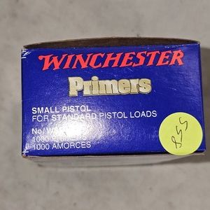 Winchester, WSP, Small Pistol Primers, Qty 1000