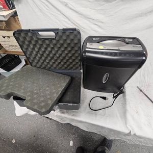 Paper Shredder and 4 Place Handgun Case