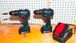Bosch 18V Drill Set  2x GSB18V-490 Drills with Batteries & Chargers