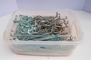 Large Pegboard Hook Lot  Assorted Styles & Sizes