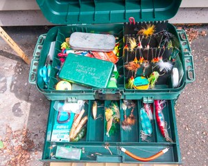 Large Tackle Box Loaded with Fishing Tackle  Lures, Hooks & More