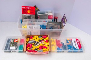 Electrical Supplies Lot  Heat Shrink Tubing, Wire Splices & Connectors