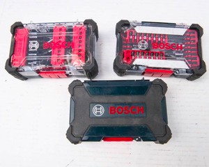 Bosch Drill Bit & Driver Bit Lot  3 Cases of Assorted Bits
