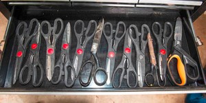 Set of 12 Shop Scissors
