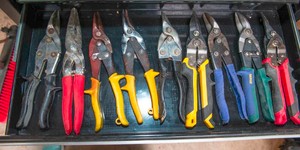 Set of Nine Snips  Assorted Cutting Tools