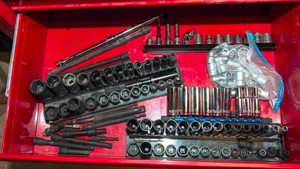 Assorted Socket Lot  Makita, Husky, IRWIN & More