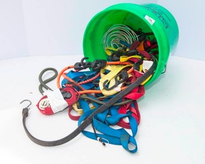 Assorted Bungee Cords & Ratchet Strap Lot