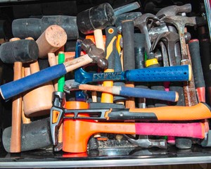 Huge Assortment of Hammers and Mallets
