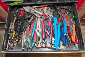 Huge Collection of Vise Grips and Channel Locks