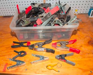 Large Spring Clamp Lot  Assorted Sizes