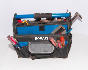 Kobalt Tool Bag with Miscellaneous Tools