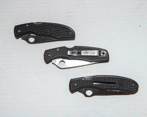 Spyderco Knife Lot  Set of 3 Knives