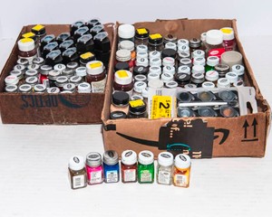 Assorted Acrylic & Enamel Paint  Mostly Testors Brand