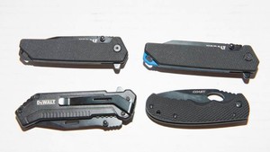 Utility Knife Lot  Set of 4 (Kobalt, DEWALT & Coast)