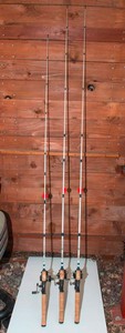 Shakespeare Excursion Fishing Rod & Reel Lot  Set of 3