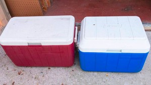 Set of Two Coleman Coolers