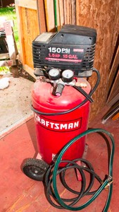 Craftsman 15-Gallon Vertical Air Compressor  150 PSI, 1.5 HP