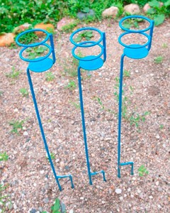 Outdoor Drink Holder Stakes  Set of 3