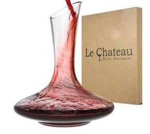 Le Chateau Crystal 750ml Wine Decanter $53.99 Retail - Brand New