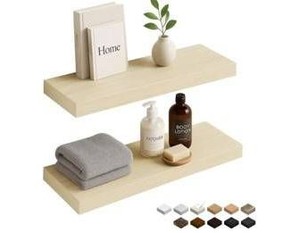White Oak Floating Shelves 24 Set of 2 - Brand New