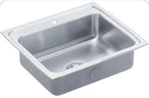 New Elkay LR17221 Lustertone Single Bowl Kitchen Sink Stainless Steel Retails for $1,110
