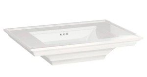 New American Standard Town Square S Pedestal Lavatory Top White Retails for $449