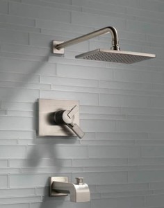 New Delta Monitor� 17 Series Tub & Shower Trim in Stainless Retails for $762