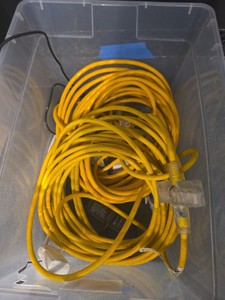 2 Long Power Cords with multi outlets