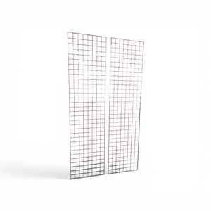 Two 8 X 2 Metal Grid Walls  Use in Garage  Art Gallery  Retail Store