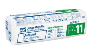 12 New JM R-11 Unfaced Fiberglass Batt Insulation for Steel Studs, 16 in x 96 in x 3-58 in, 170.66 sq ft Retails $2230