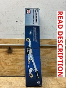 Ironton Heavy-Duty Hand Cable Puller, Single-Line 2-Ton Capacity, Double-Line 4400-Lb. Capacity