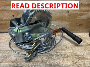 Ultra-Tow Single-Speed Hand Winch, 1600-Lb. Load Capacity