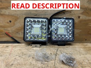 Ironton LED Truck Worklight, 4in., 1600 Lumens, Clear Lens, 2-Pack