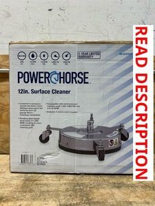 Powerhorse 12in. Pressure Washer Surface Cleaner, 4000 PSI, Stainless Steel