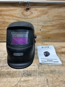 Ironton Auto-Darkening Welding Helmet with Grind Mode, Matte Black, Large