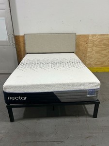 14"  Queen Nectar Luxe Hybrid Mattress, Zinus Queen Frame, Zinus Headboard MSRP $1750+