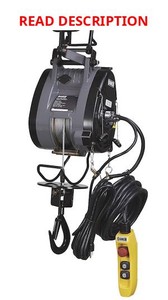 Bannon Compact Electric Cable Hoist, 1100-Lb. Capacity, 95ft. Lift, 110 Volts, 1 Phase #54293 (Untested) Msrp $1,299.99