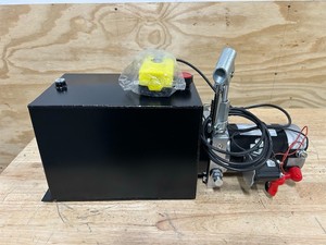 NorTrac 12 Volt DC Power Unit with Emergency Hand Pump, Single Acting, Dump Trailer (untested, sold as is) MSRP $750