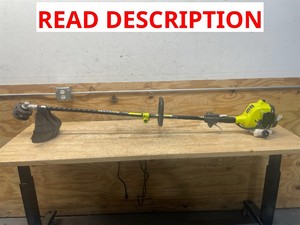 RYOBI 25 cc 2-Stroke Attachment Capable Full Crank Straight Gas Shaft String Trimmer, BLACK (Read Description) MSRP $278