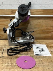 Strongway Electric Chainsaw Sharpener with Hydraulic Assist, 120V, 14in. to 34in. Pitch, 3400 RPM #57522 (see description) MSRP $117