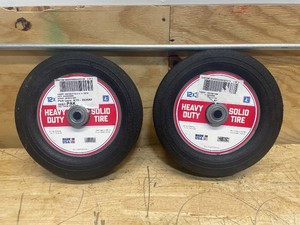 Martin Flat-Free Solid Rubber Tire and Poly Wheel, 12 x 3.00 Tire, Model# ZP121RT-341 MSRP $126