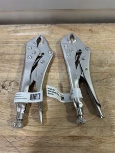Klutch 7in. Curved Jaw Locking Pliers MSRP $26 (lot of 2)