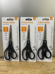 Fiskars Stainless Steel Scissors MSRP $24 (lot of 3)