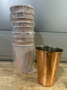 Set of 10 copper tumblers MSRP $79.99
